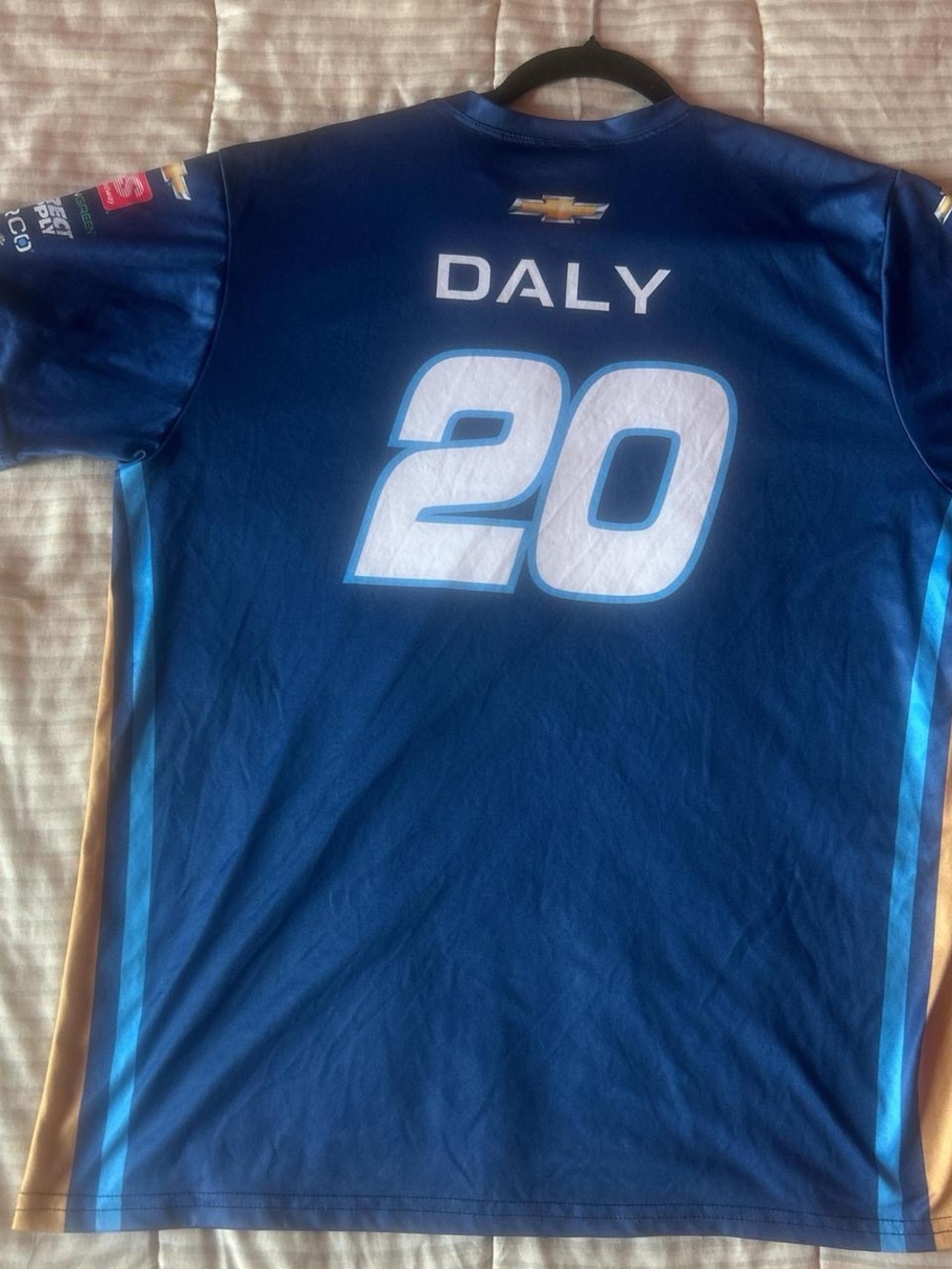 Nascar Navy Blue Daly #20 Short-Sleeve Racing Tee